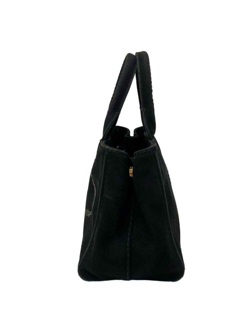 Prada Tote Canapa Black Inside - Picture 4 of 15